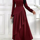 Barbara | Asymetryczna Tunika Maxi Sukienka