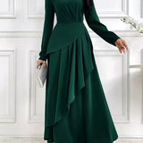 Barbara | Asymetryczna Tunika Maxi Sukienka