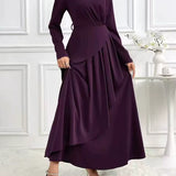 Barbara | Asymetryczna Tunika Maxi Sukienka