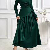 Barbara | Asymetryczna Tunika Maxi Sukienka