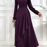 Barbara | Asymetryczna Tunika Maxi Sukienka