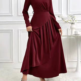 Barbara | Asymetryczna Tunika Maxi Sukienka